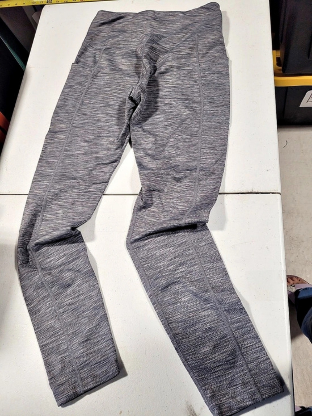 Mondetta Performance Luxury High-Waist Active Leggings with Pockets Gray XS